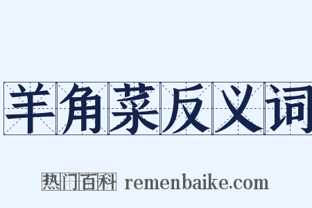 羊角菜反义词是什么意思的图片